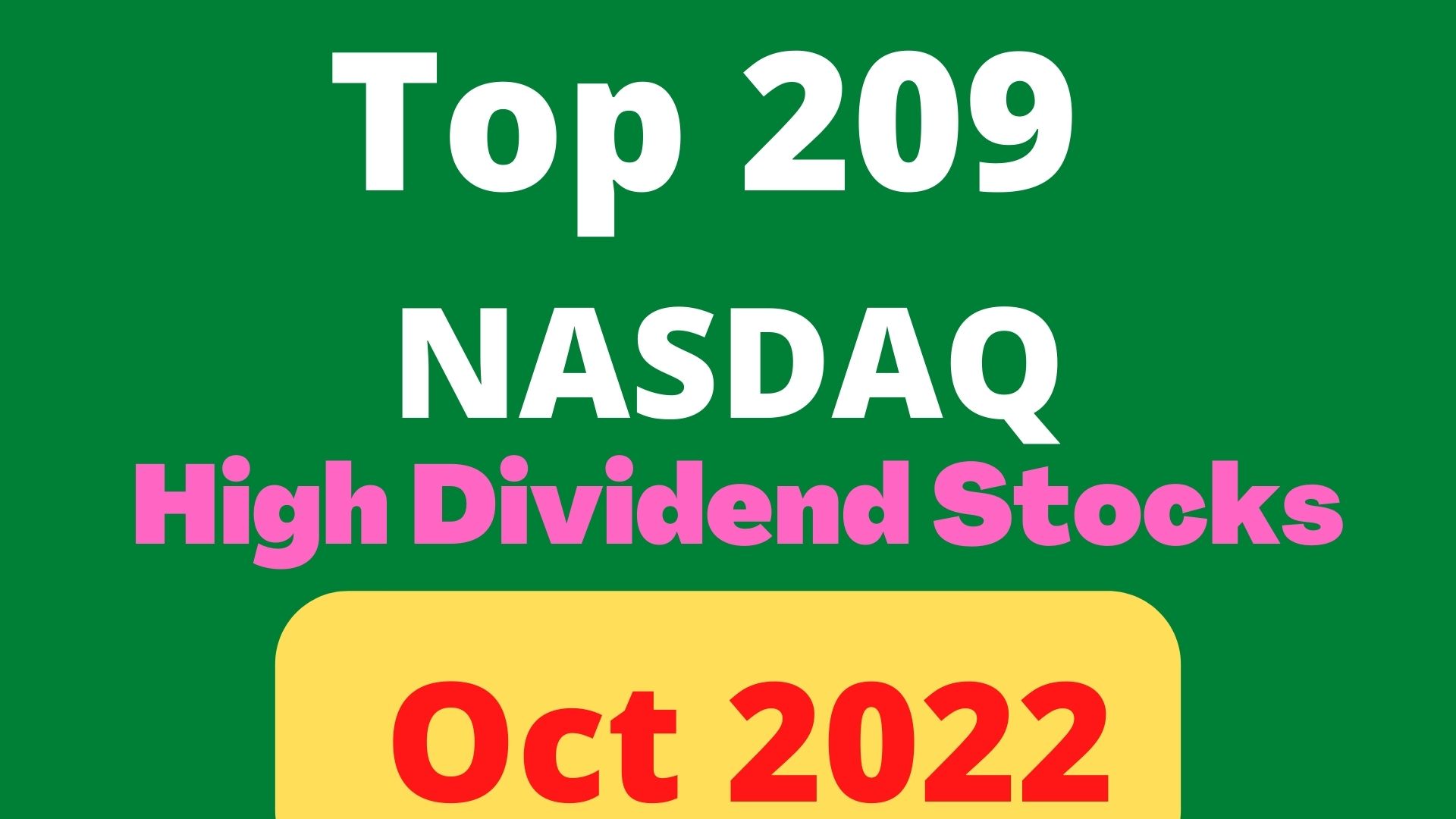 Dividend Stock in NASDAQ